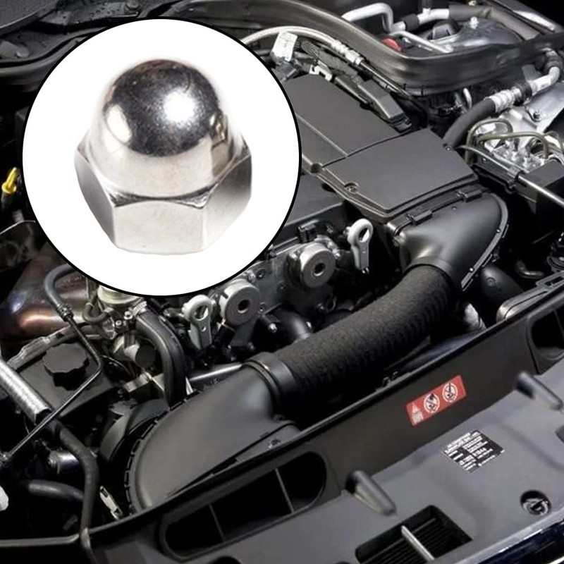 TERF® M6 Dome Cap Nuts M6 (6mm) Steel Dome Cap