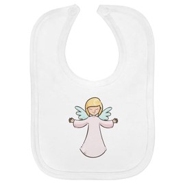 'Adorable Angel in Pink Gown ' Soft Cotton Baby Bib (BI00062165)