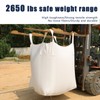 S-Helper FIBC Bulk Bags - 2650 lbs Capacity, 39x39x39 inches,