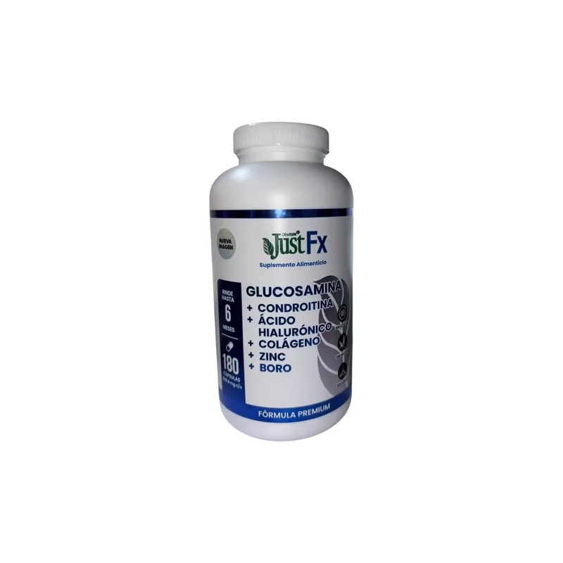 Justfx Glucosamina 180caps 568.8mg Cu Sabor Sin Sabor
