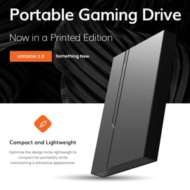 1TB External Hard Drive USB 3.0 Portable Hard Drive 2.5inch External HDD High-Speed Data Transfer Storage and External Backup Hard Drive for Laptop, Gaming Console, PC, MAC, Desktop - Black