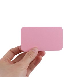 200Pcs Pink Blank Business Cards, 2" x 3.4" Mini Paper Cards for DIY Thank You, Greeting, Note, Gift Tags Label