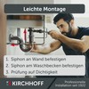 KIRCHHOFF Siphon Sink Plus, Siphon with Extra Long Drain Pipe