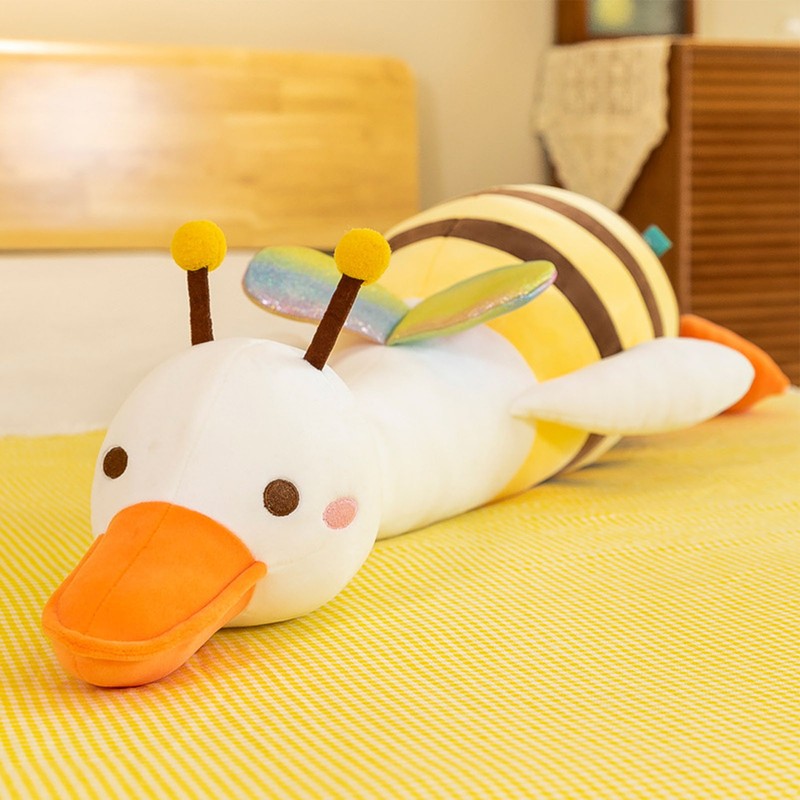 Duck Bee Plush Toy Honeybee Duck Hugging Pillow Cute Stuffed