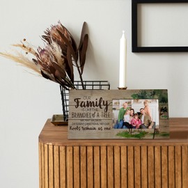 Mancheng-zi Family Picture Frame, Best Family Gifts, Family Gifts for Christmas, Family Gifts for Kids and Adults, Gifts for Family, Our Family is Like Branches on a Tree 4x6 Picture Frame, Horizontal