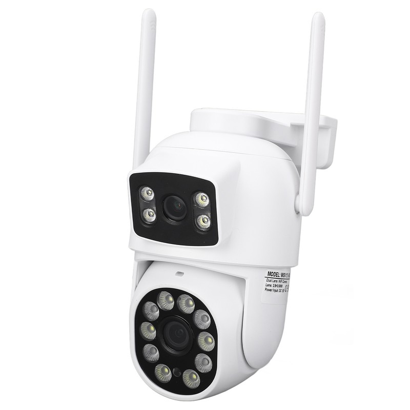Dual Lens Security Camera 360° Pan Tilt Wireless Surveillance Camera