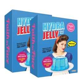 [Face in Face] Collagen Moisturizing Hydra Jelly Mask Pack (2 packs of 7 sheets) / [페이스인페이스] 콜라겐 수분보습 하이드라 젤리 마스크팩(7장 2팩)