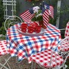 SuQKXCo 4th of July Round Tablecloth 60 inch Patriotic Memorial