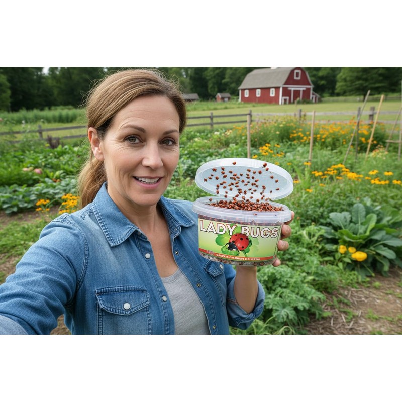 1500 Live Ladybugs - Hippodamia Convergens - Guaranteed Live Deliver