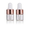2 Pcs of 1ml Dropper Bottle, Bottles with Dropper, glass