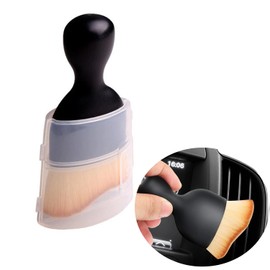 Car Interior Cleaning Tool Brush with Cover, Car Interior Brushes Soft Bristles Detailing Dusting Brush Curved Crevice Beauty Brush for Car Dashboard, Screen, Scratch-Free Cleaning Brush.