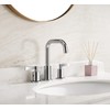 TimeArrow Chrome 8 Inch Widespread Bathroom Sink Faucet 3 Holes