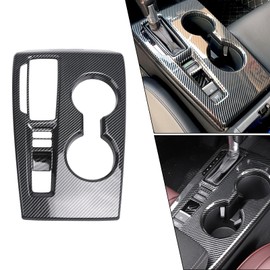 x xotic tech Inner Center Console Gear Shift Panel Cover Trim, Carbon Fiber Pattern, Compatible with Honda Civic 11th Gen 2022 2023 2024 2025 (Automatic Only)