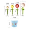 Cactus Measuring Spoons Set in Pot Ceramic Baking Measuring Spoons