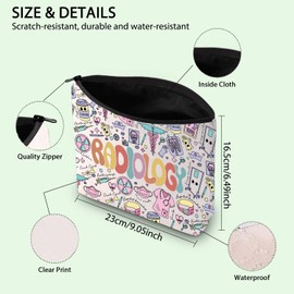 FOTAP Radiology Gift Radiology Technologist Appreciation Gift X-ray Tech Cosmetic Bag Radiology Gift Zipper Travel Bag (Radiology)