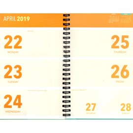 2018-2019 Student Planner Calendar - School College Weekly/Monthly Agenda - Appointment Book Organizer - (Spiral Bound) v6