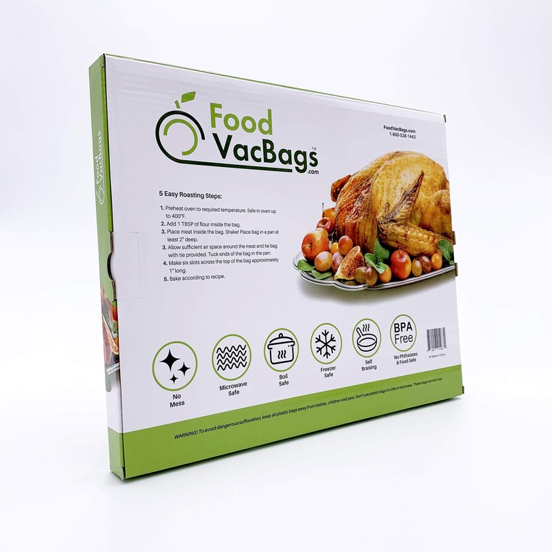 25 - Turkey 18" x 21.5" Oven Bags, Brining, Roasting,