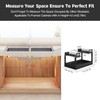 Buwico Expandable under cabinet organizer, 2-Tier under sink organizer with