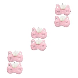 Healeved 6pcs Plush Eye Masks for Sleeping Soft Breathable Eye Lightweight Shades Sleep Masks for Travel Hotels and Family Use