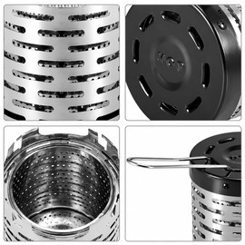 Camping Gas Stove Heating Cover for Outdoor Warmth – Stainless Steel Design for Camping, Fishing and Cold-Weather Activities