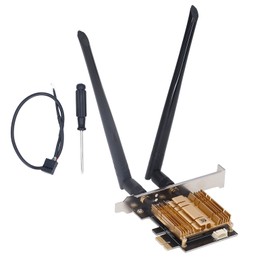 PCI E Wireless Adapter 2.4G 5.8G 6GHz AX210 Chip Long Transmission Distance WiFi 6E PCI E WiFi Adapter with 2x6dBi Antennas