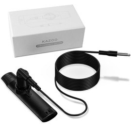 Electric Kazoo for Adults, Professional Metal Kazoo with 5 Reeds & Adjustable Tone, Unique Musical Instrument Gift for Musicians, Compatible with Guitar, Ukulele, Violin, Piano(Electric Black)