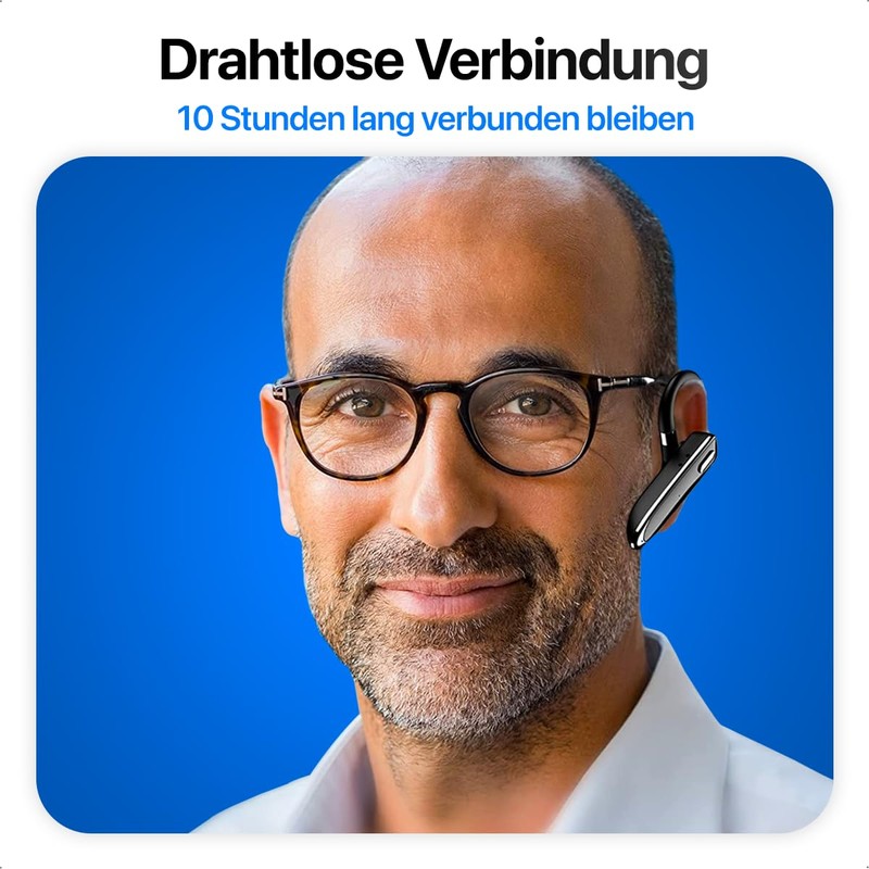 URGOODS Bluetooth Headset - Wireless Hands-Free Phone - Hands-Free Bluetooth