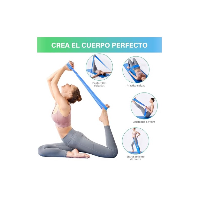 EASYTAO Bandas de Resistencia Multifuncionales – Pack de 5 Ligas