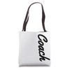 Coach White Vertical Logo Tote Bag