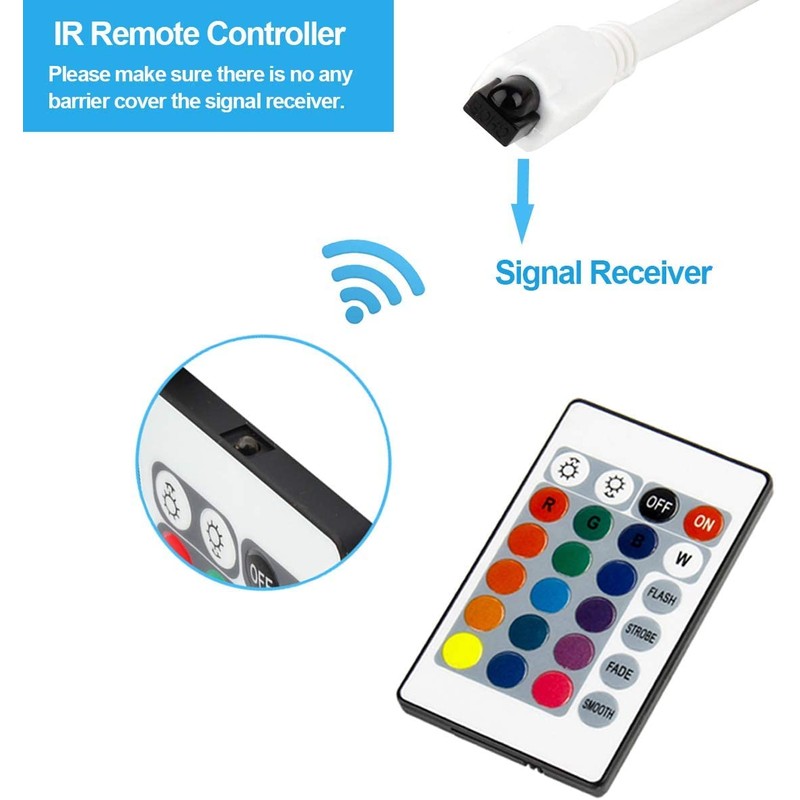 SUPERNIGHT 24 Key IR Remote Controller, DC 12V 6A Dimmer