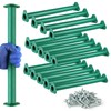 EISENSP 15 Set Metal Monkey Bars Ladder Rungs Set for