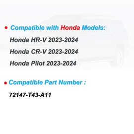 Smart Car Key fob Replacement fits for Honda HR-V CR-V Pilot 2023 2024 2025 Keyless Entry Remote KR5TP-4 72147-T43-A11 434MHz