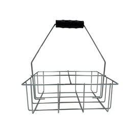 Wire Bottle Carrier for Libbey, StanPac, The Dairy Shoppe 32 and 64 oz bottles (64 oz The Dairy Shoppe ®, 4 Cell Carrier)