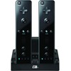 CTA Digital Wii Remote Dual Charge Station with 2 Rechargeable