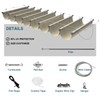 ECOOPTS 3'x12' Retractable Wave Sun Shade Canopy Pergola Cover Shade