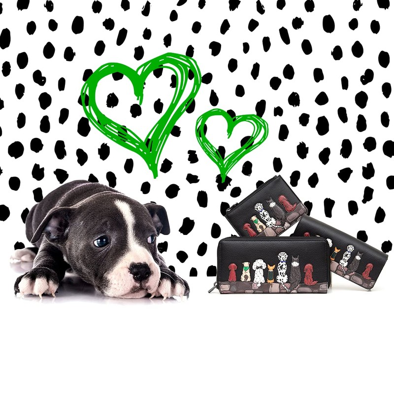Yoshi Bark to Bark Large Zip Round Leather Purse for