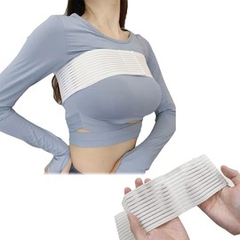 KimDaro High-Impact Breast Support Band,No-Bounce,Post Surgery Bra Strap,Adjustable Extra Sports Bra, Large Breast Stabilizer Band (White)