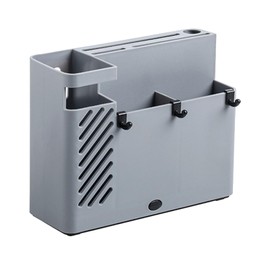 Tyenaza Kitchen Storage Organizer, Knife Utensil Storage Rack Multifunctional Space Saving Plastic Punch Fre Wall Mounted Knife Chopstick Holder for Kitchen