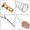 3 Sets Gate Latch Cable Pull, Black Gate Latch Pull