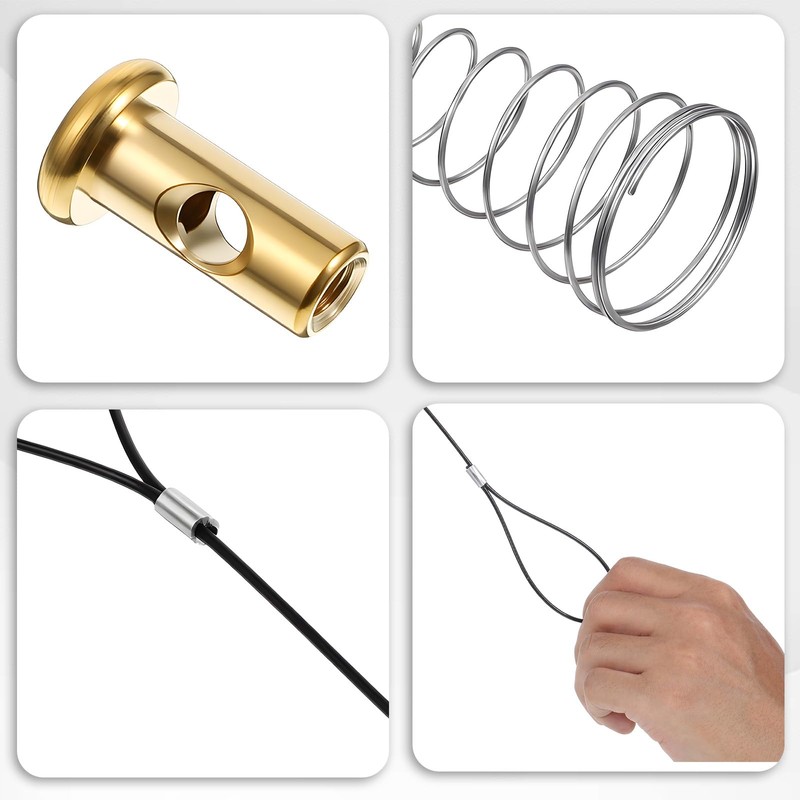 3 Sets Gate Latch Cable Pull, Black Gate Latch Pull