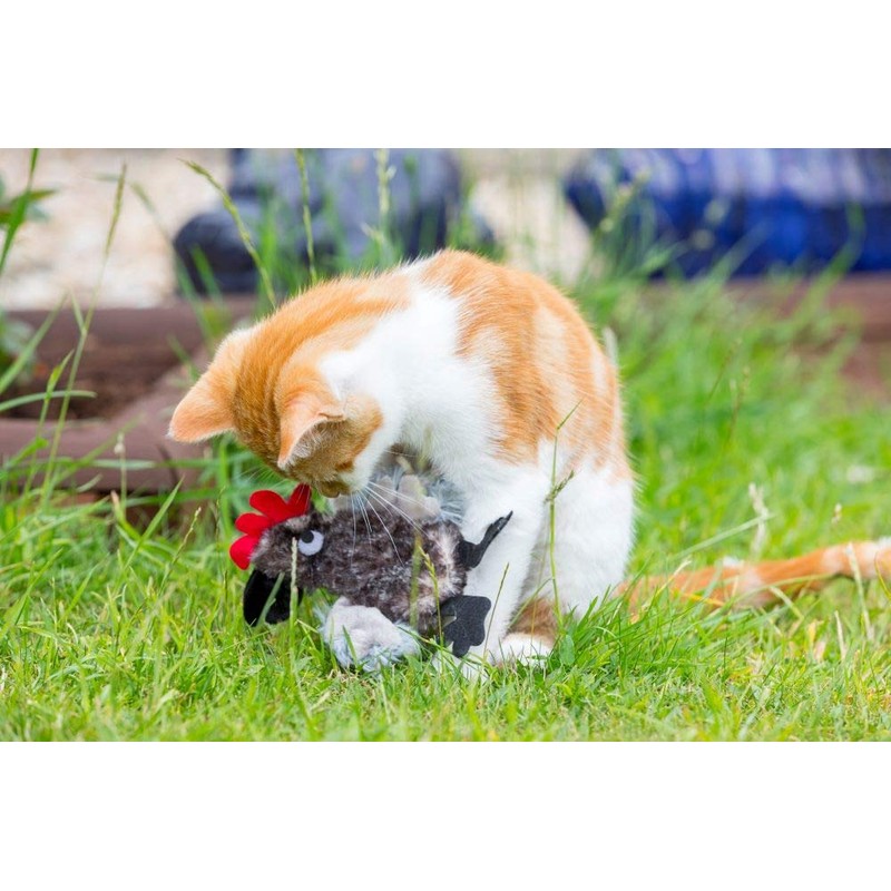 Petface Refillable Catnip Plush Cockerel Cat Toy