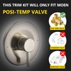 Shower and Tub Trim Kit, Compatible with Moen Posi-Temp Valve,