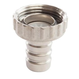 Schläfer 655710 Hose Connector with Swivel Joint 1 Inch 1/4 (Diameter 39 mm) Female for Garden Tap, Tap Connection for Hose, Hose Connection 1 Inch Made of Brass, Chrome