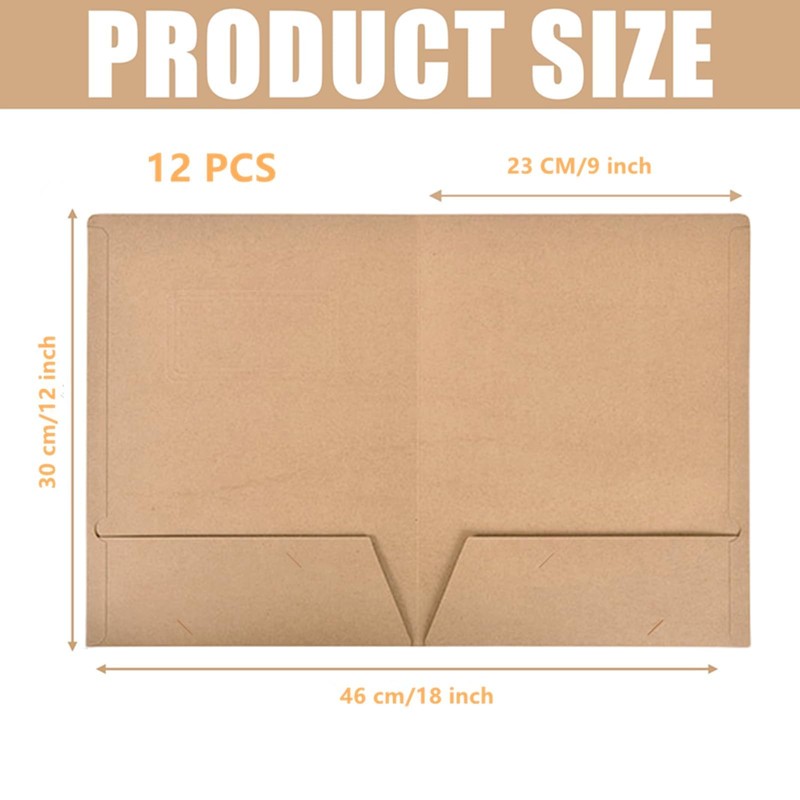 Sinxioer Presentation Folder A4, Pack of 12 File Covers A4