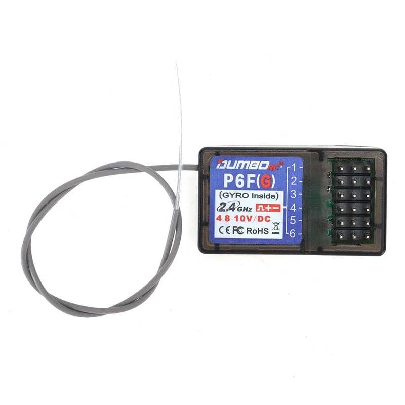 DUMBORC P6FG 2.4G 6 Channel Receiver Built-in Gyro for RC