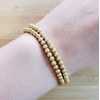 by you Stainless Steel Gold Silver Beaded Ball Bracelets for