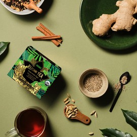 KUSMI TEA クスミティー | Chai of the Tiger Tea Bags 2.0g x 20pcs | Organic Black Tea Chai Tea