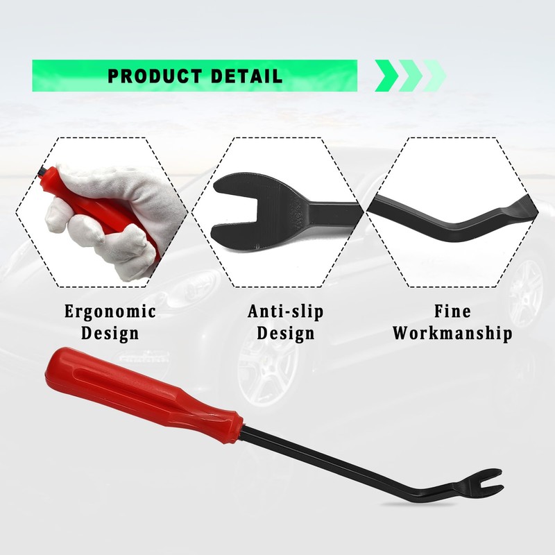 100PCS 10mm Nylon Front Bumper Push-Type Retainer Clips Remover for