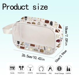 UJIMS Lawyer Clear Makeup Bag Future Lawyer Gift Stenographer Portable Cosmetic Bag Law Student Graduation Gift (LawyerMBag)