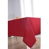 Biscaynebay Textured Fabric Tablecloths 52 X 70 Inches Rectangular, Red